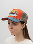 Бейсболка STETSON арт. 7756114 TRUCKER CAP CANOE (оранжевый / синий)